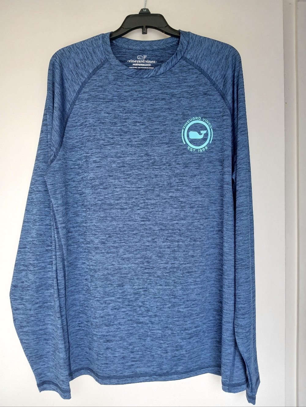Vineyard Vines Performance Navy Blue Long Sleeve Shirt Size Medium